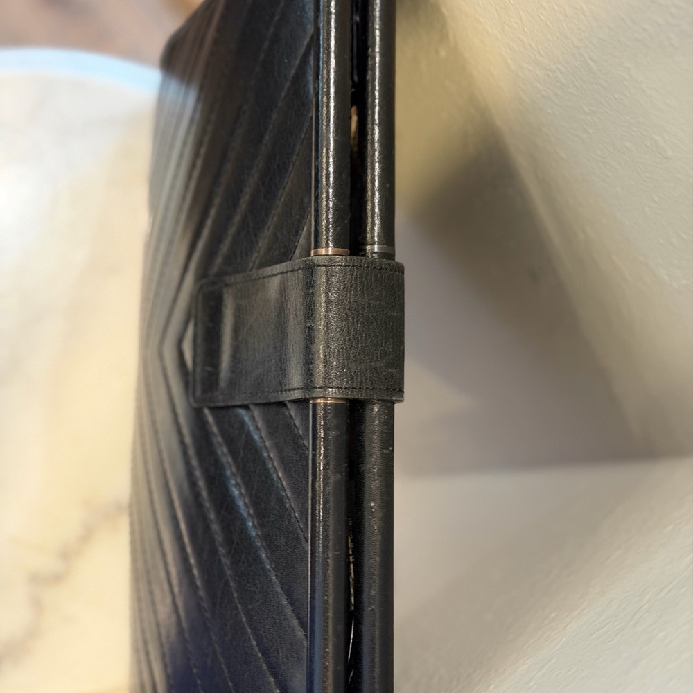 Saint Laurent Black Chevron Quilted Leather Envelope Clutch in Black - Picture 4 of 10